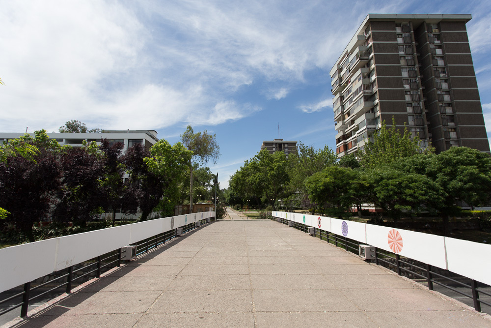 Cruce puente Villa Frei.