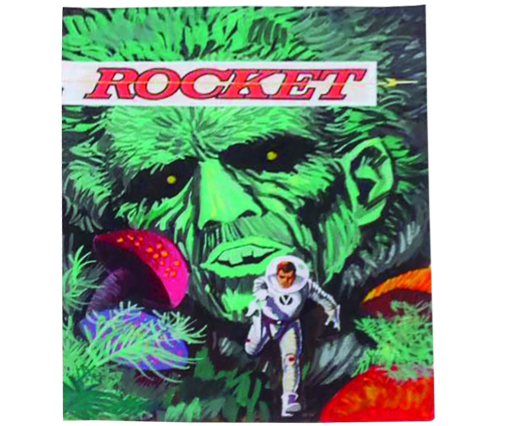 Portada de la revista Rocket, dirigida por Themo Lobos a mediados de los años '60.